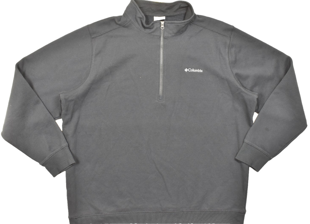 Columbia Men's XXL Black Hart Mountain II Quarter Zip Fleece Pullover Sweater